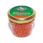 Икра "БЕРИНГИЯ" Лососевая зерн. Нерка 90 гр. ст/б. — изображение 2